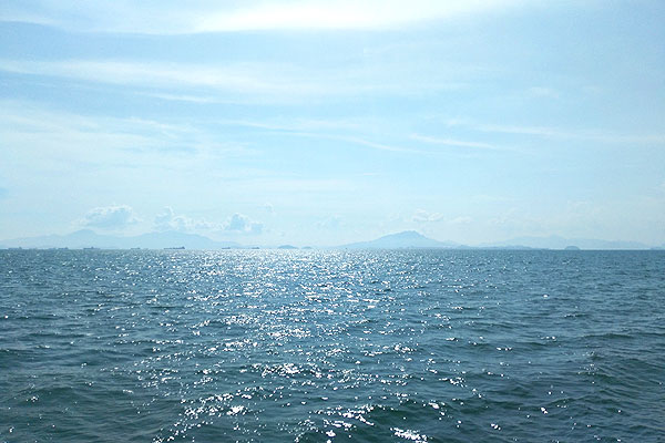 巽寮湾海面波光粼粼